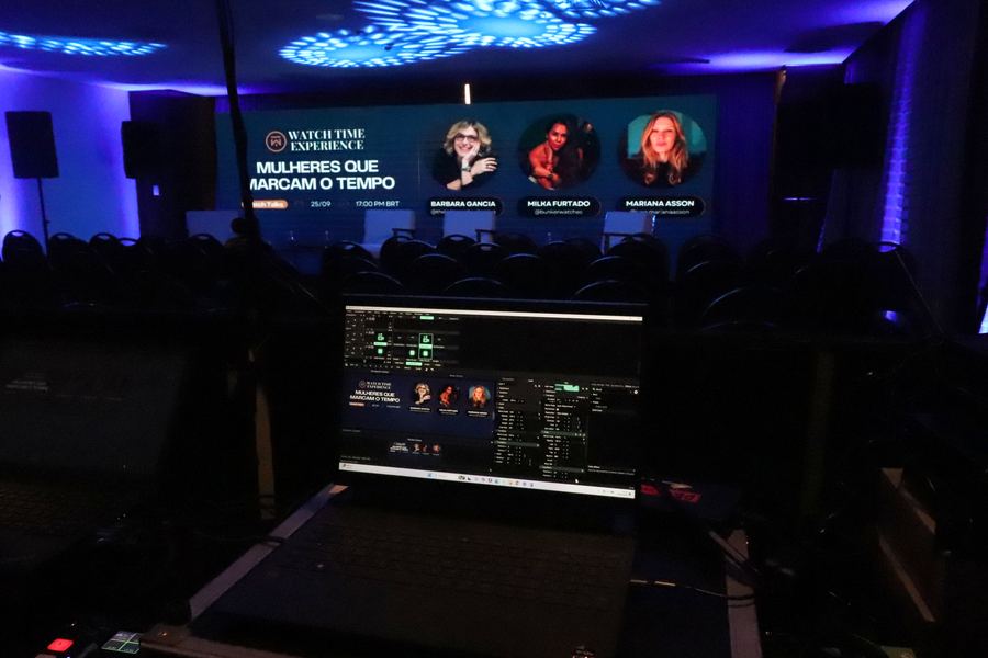 Posição de operação antes do início do evento